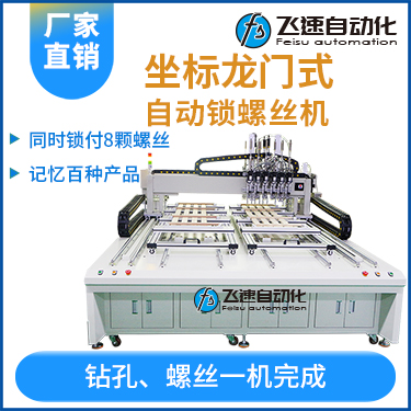 飛速FSZ系列-伺服電機坐標式自動鎖螺絲機，龍門坐標式